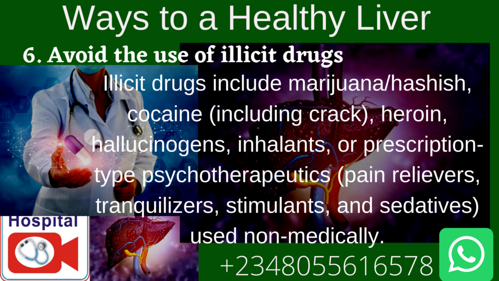 avoid illicit drugs