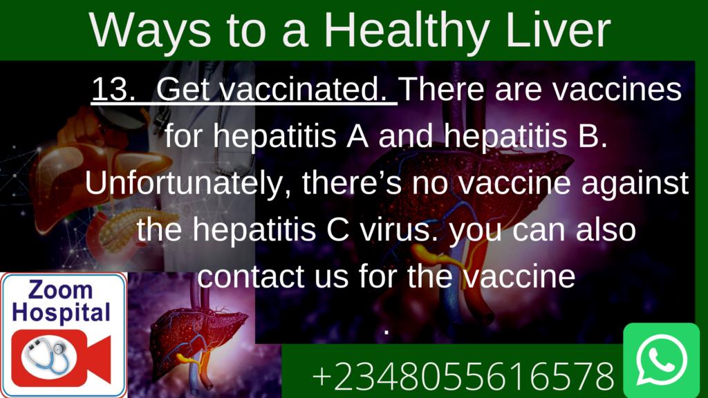 get vaccinated against hepatitis